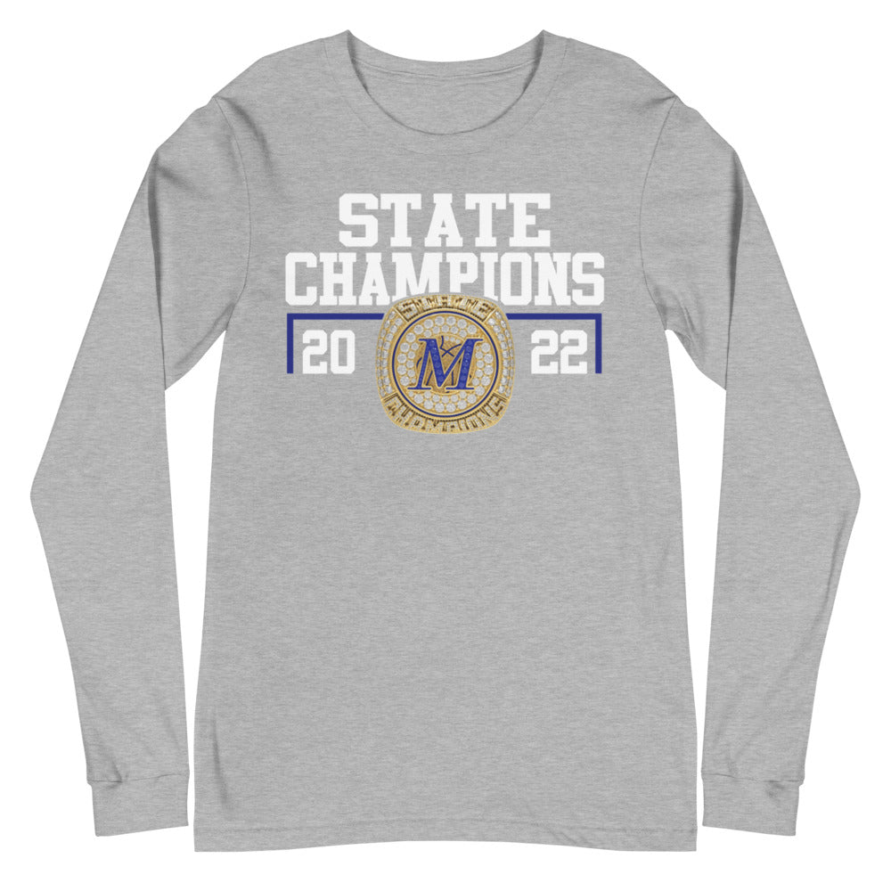 Meridian High School State Champions Unisex Long Sleeve Tee