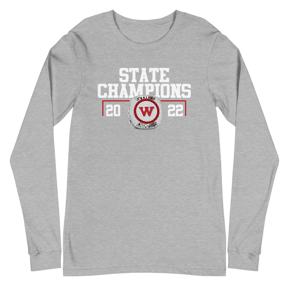 Western High School 2022 State Championship Ring Unisex Long Sleeve Tee