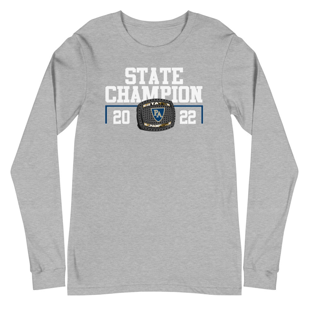Pulaski Academy 2022 State Championship Ring Unisex Long Sleeve Tee