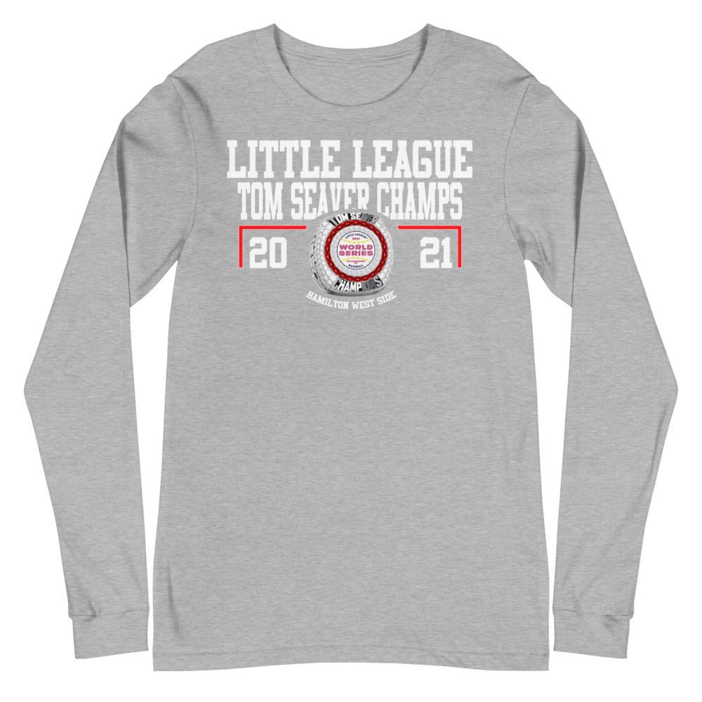 Little League Tom Seaver Champs 2021 Championship Ring  Unisex Long Sleeve Tee