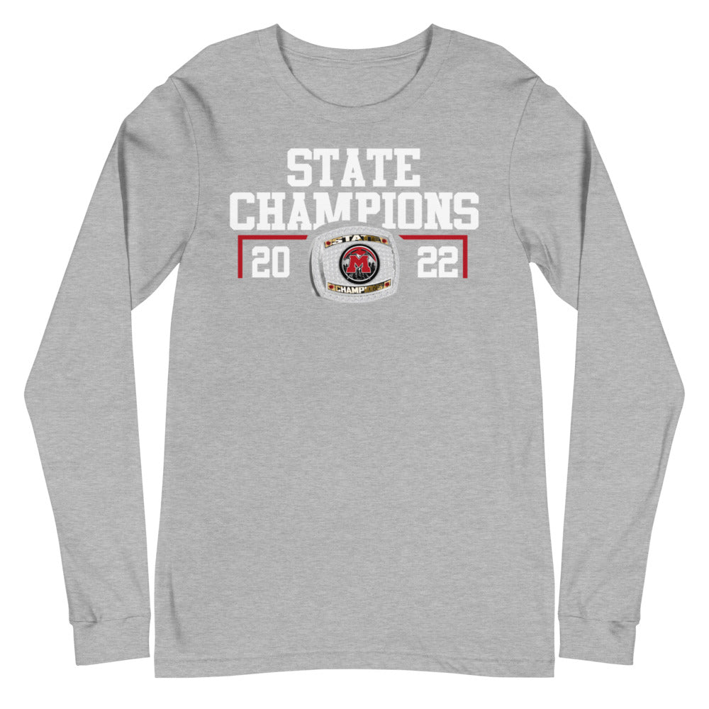 Berlin-Gorham Co-Op State Champions Unisex Long Sleeve Tee