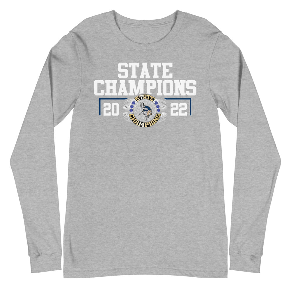 Kindred High School 2022 State Championship Ring Unisex Long Sleeve Tee
