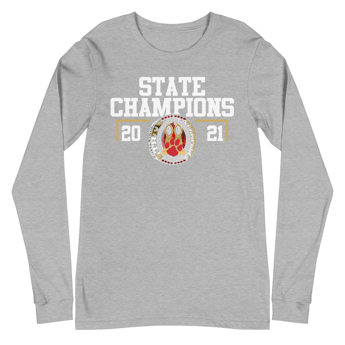 Beechwood High School 2021 State Championship Ring Unisex Long Sleeve Tee