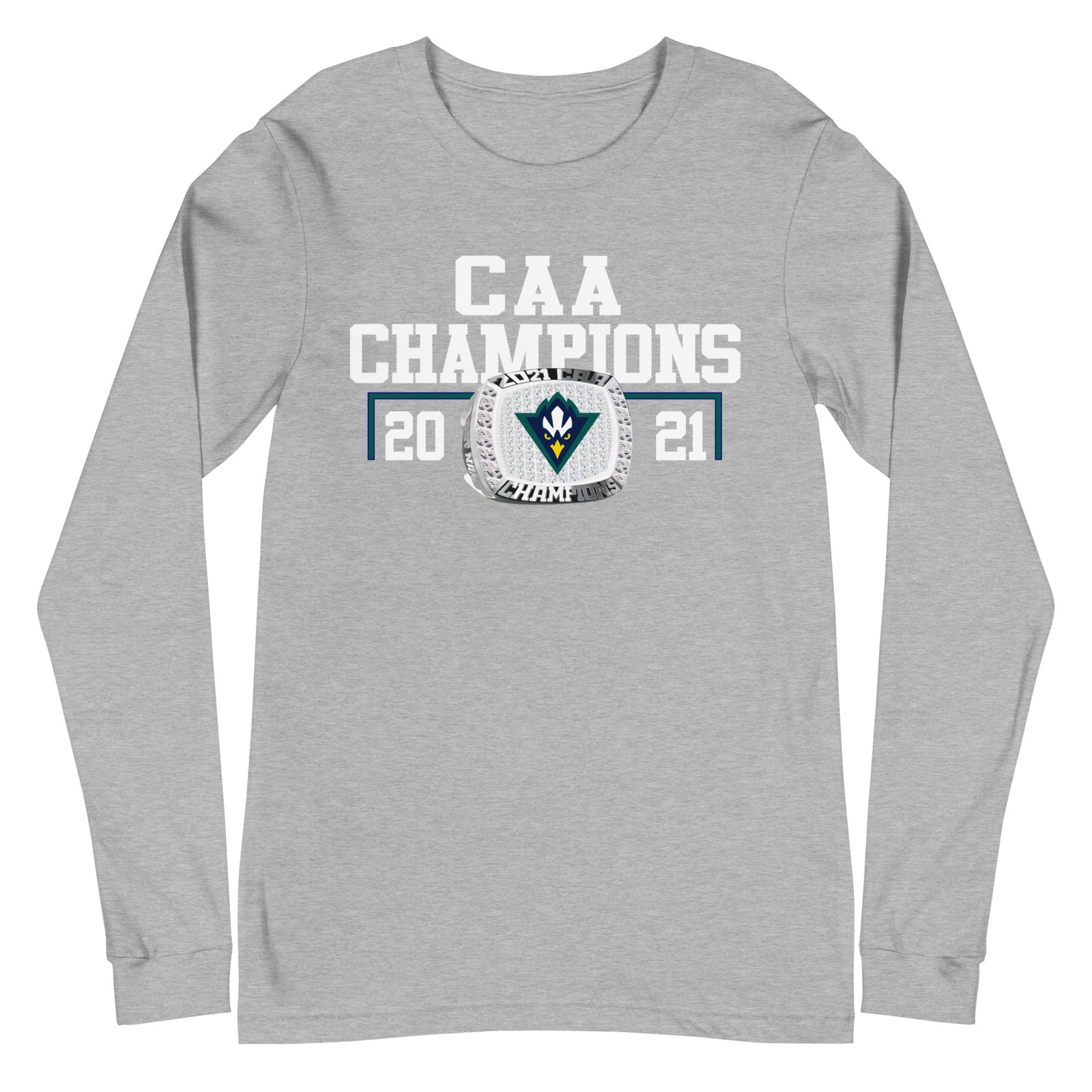 UNCW 2021 CAA Championship Ring Unisex Long Sleeve Tee