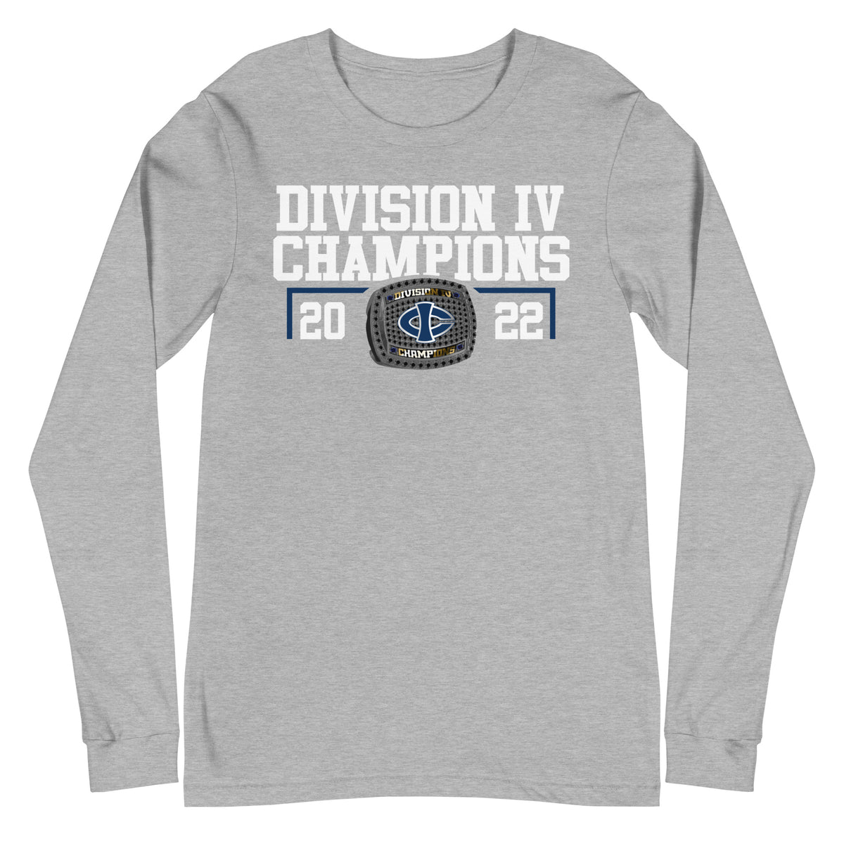 Iowa central Community College 2022 Division IV Championship Ring Unisex Long Sleeve Tee