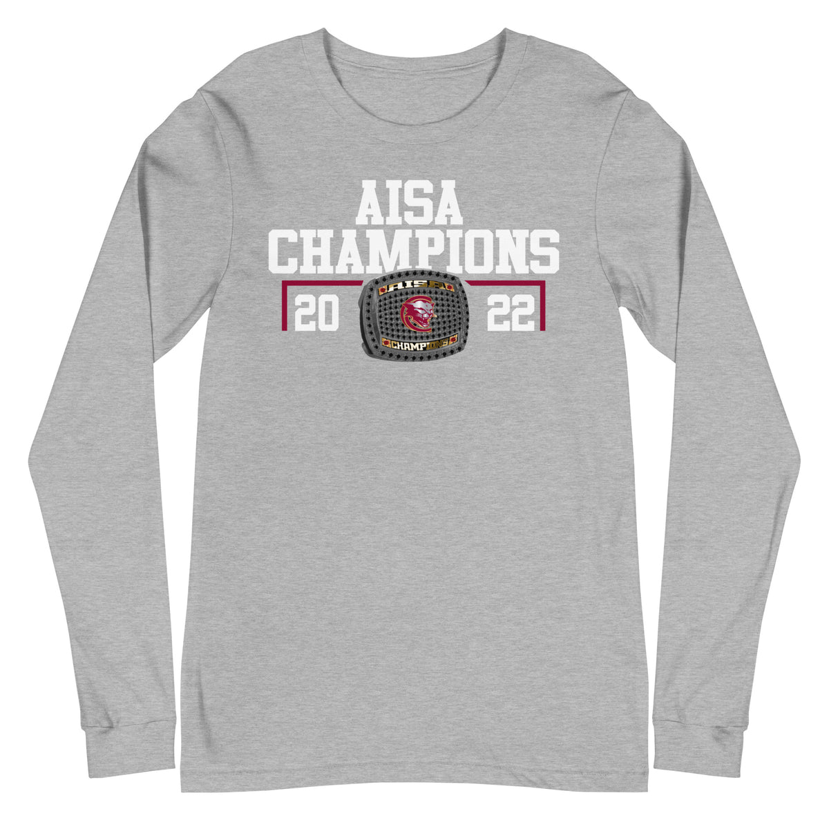 Escambia Academy Track &amp; Field 2022 AISA Championship Ring Unisex Long Sleeve Tee