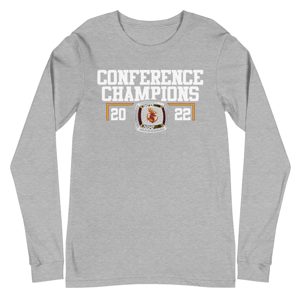 Claremont Mudd Scripps Men’s Track &amp; Field 2022 Conference Championship Ring Unisex Long Sleeve Tee