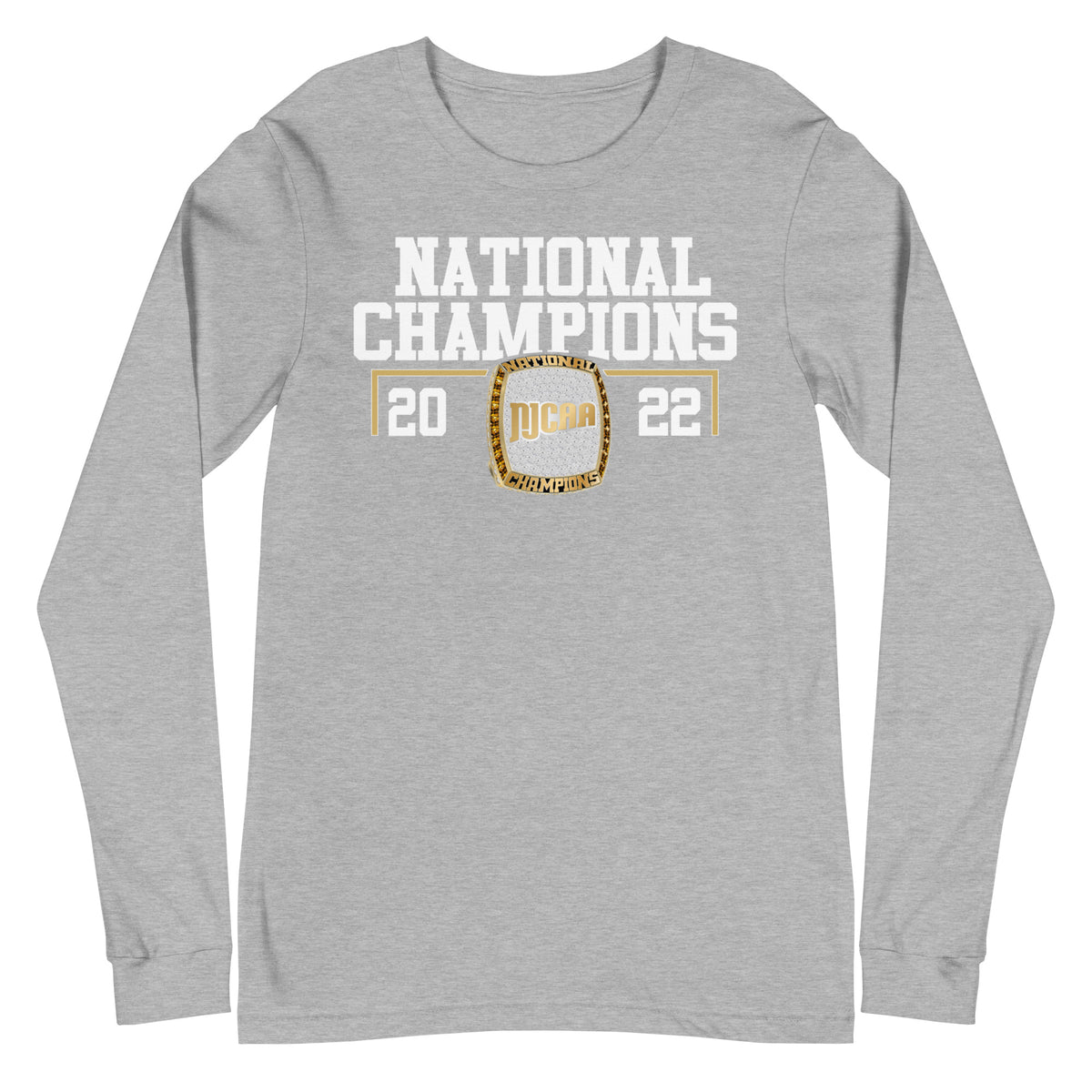 NJCAA Men’s Basketball 2022 National Championship Ring Unisex Long Sleeve Tee