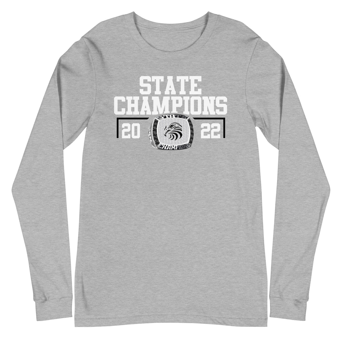 Hayfield Secondary School Track &amp; Field 2022 State Championship Ring Unisex Long Sleeve Tee