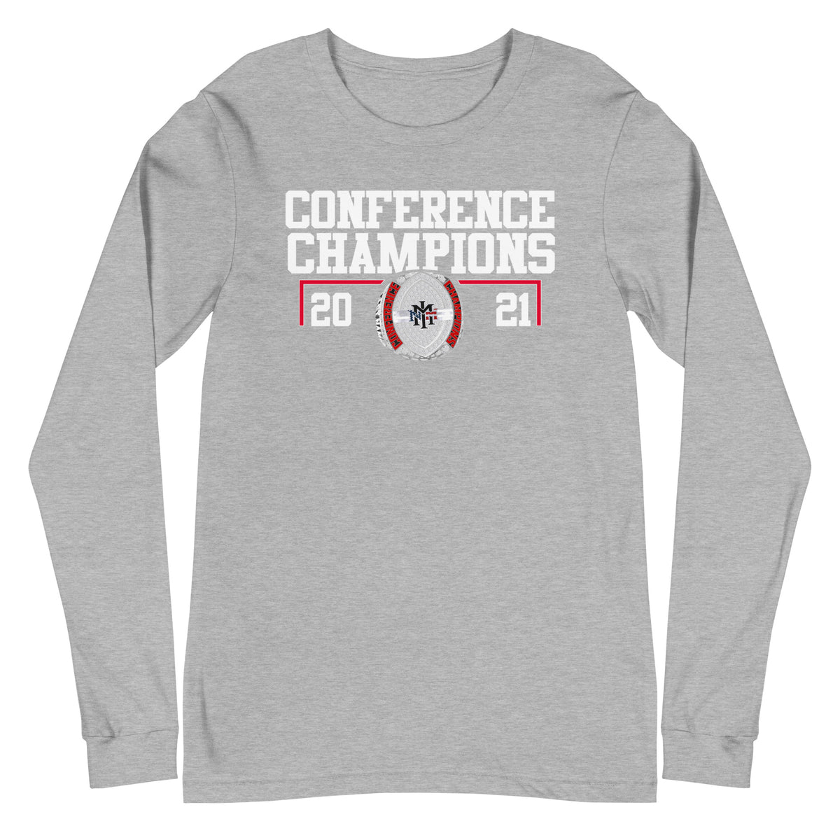 NMMI Football 2021 Conference Championship Ring Unisex Long Sleeve Tee