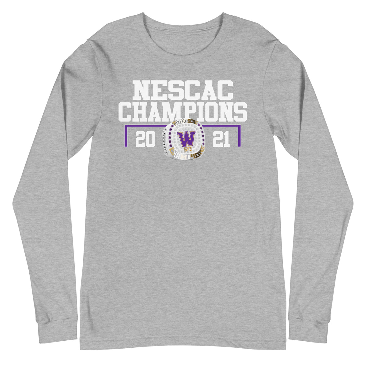 Williams Football 2022 NESCAC Championship Ring Unisex Long Sleeve Tee