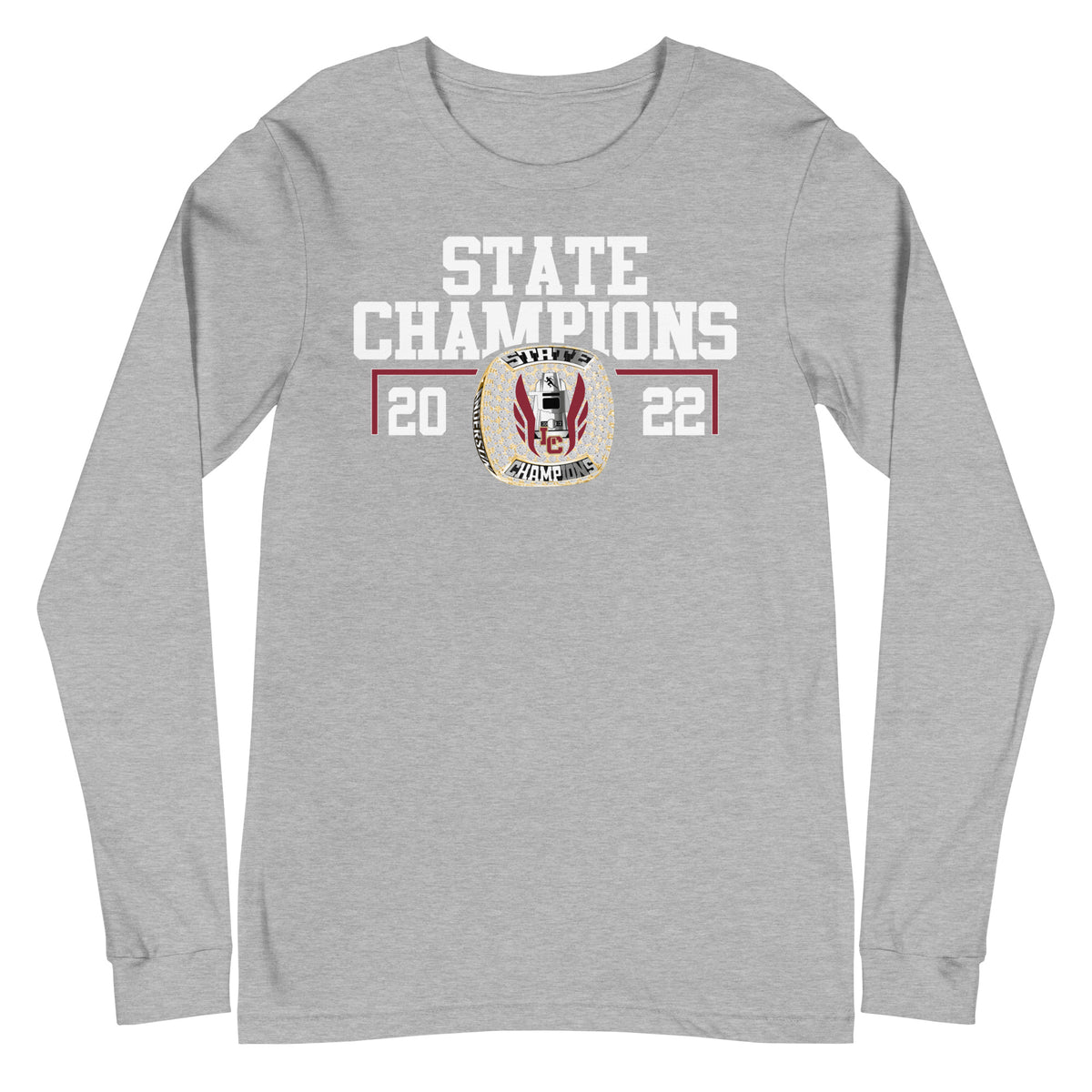 Lincoln Christian 2022 State Championship Ring Unisex Long Sleeve Tee