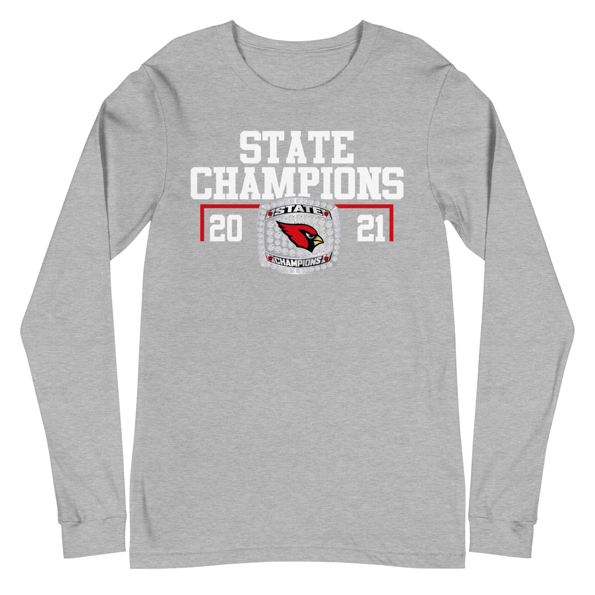 Collinsville High School 2021 State Championship Ring Unisex Long Sleeve Tee