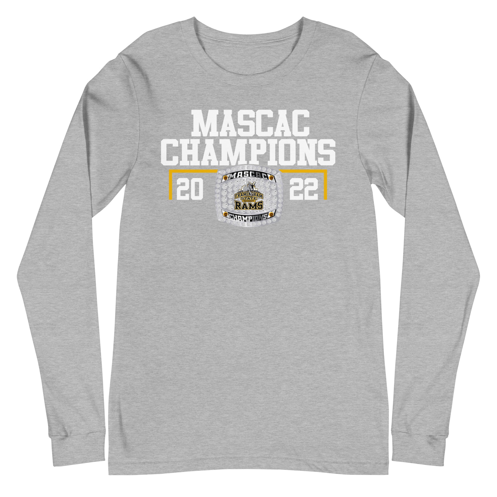 Framingham State University Women’s Basketball 2022 MASCAC Championship Ring Unisex Long Sleeve Tee