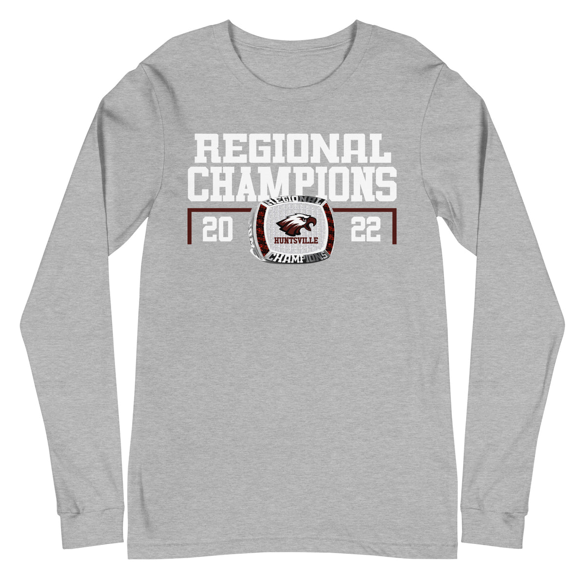 Hunstville High School Baseball 2022 Regional Championship Ring Unisex Long Sleeve Tee