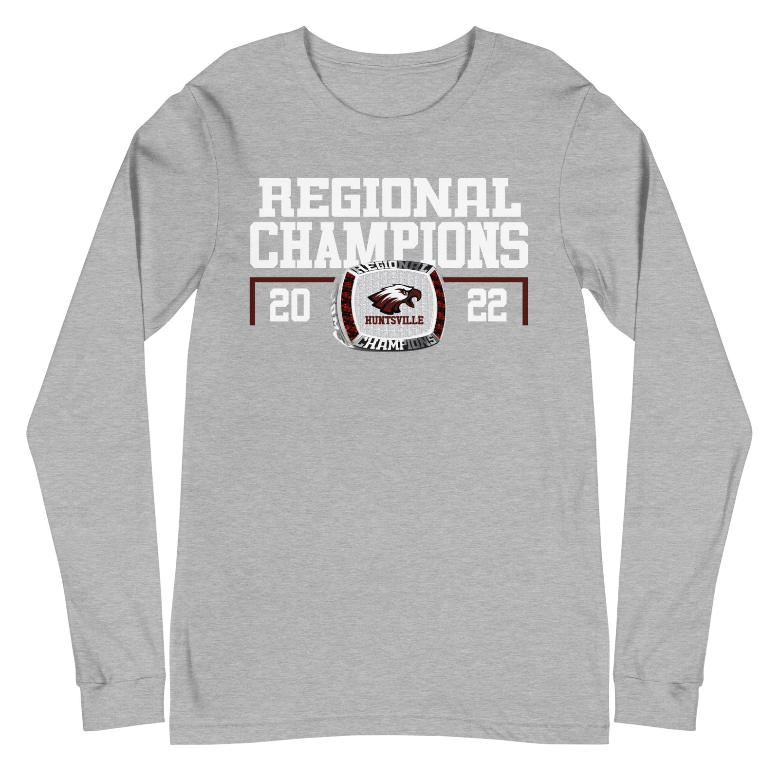 Hunstville High School Baseball 2022 Regional Championship Ring Unisex Long Sleeve Tee
