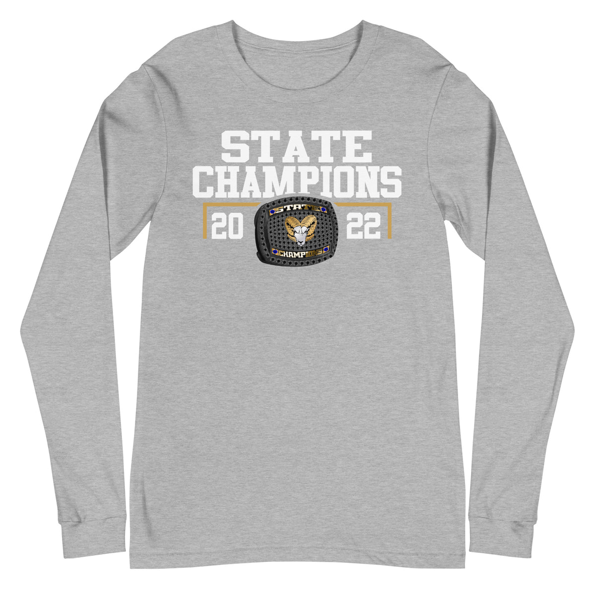 Robinson Wrestling 2022 State Championship Ring Unisex Long Sleeve Tee