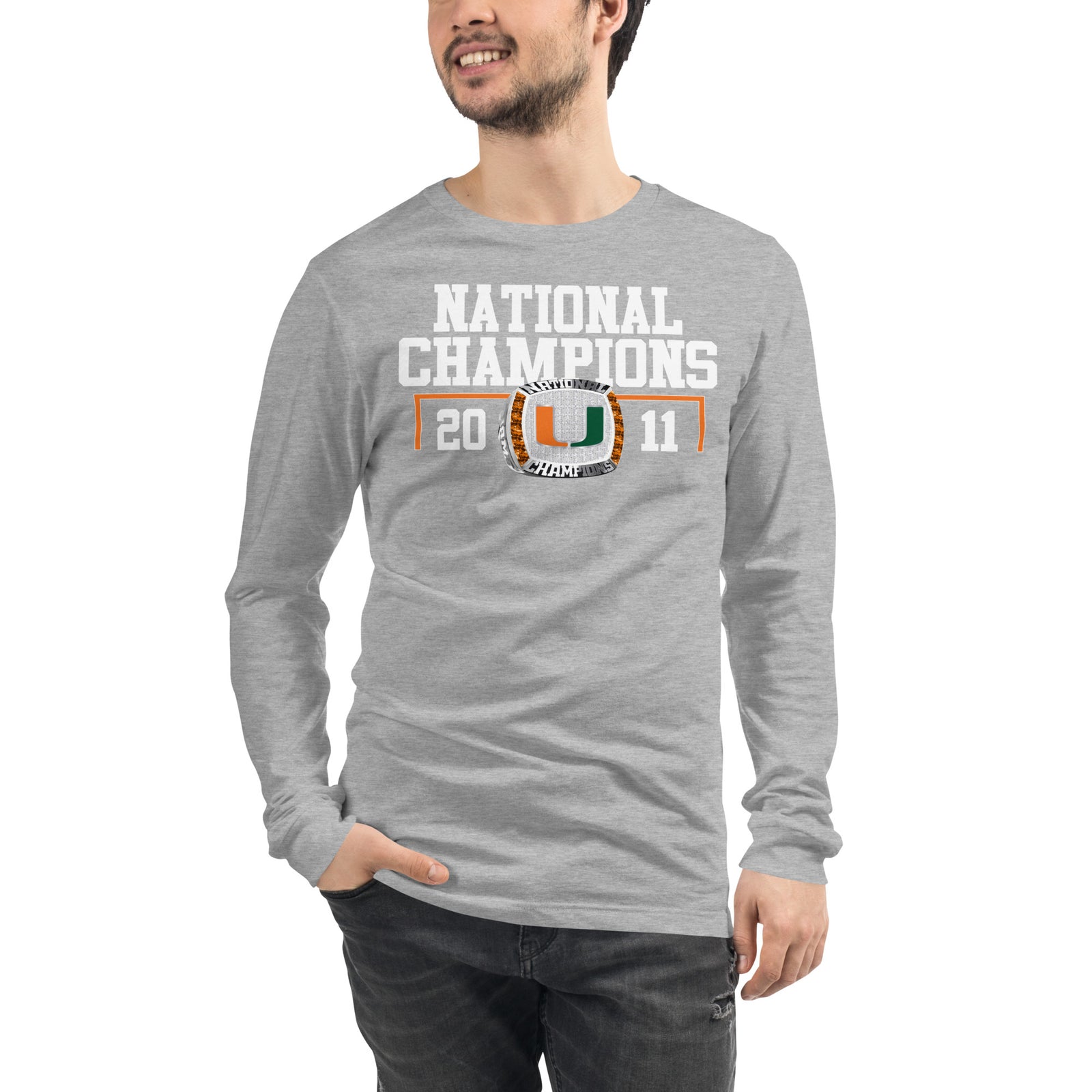 2011 Miami Hurricanes Roller Hockey National Champions Unisex Long Sleeve Tee