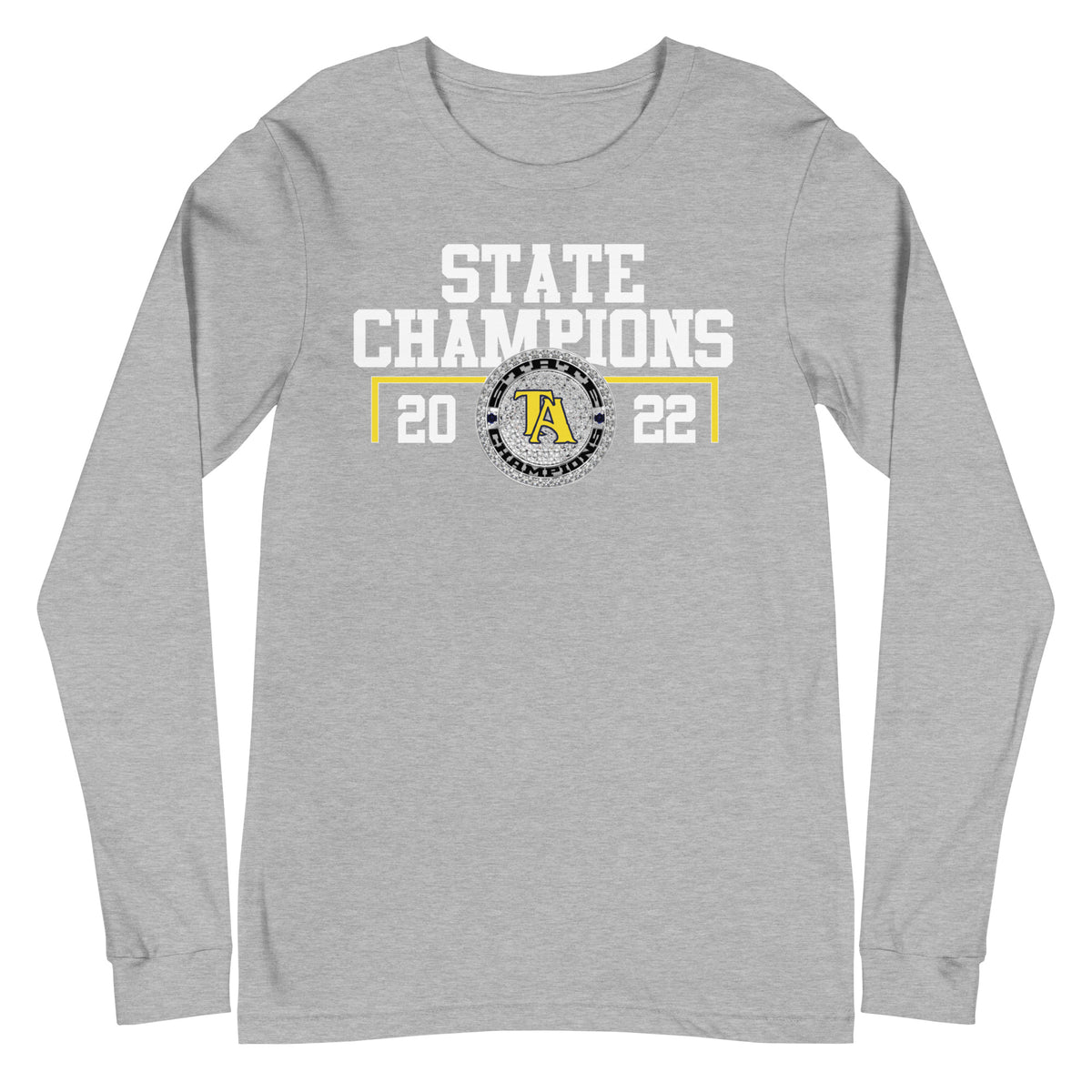 Tuscaloosa Academy Women’s Tennis 2022 State Championship Ring Unisex Long Sleeve Tee