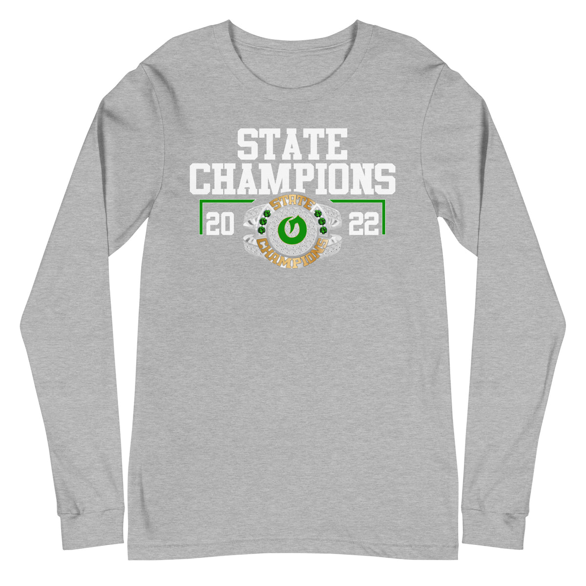Olympus High School Swimming &amp; Diving 2022 Fashion State Championship Ring Unisex Long Sleeve Tee