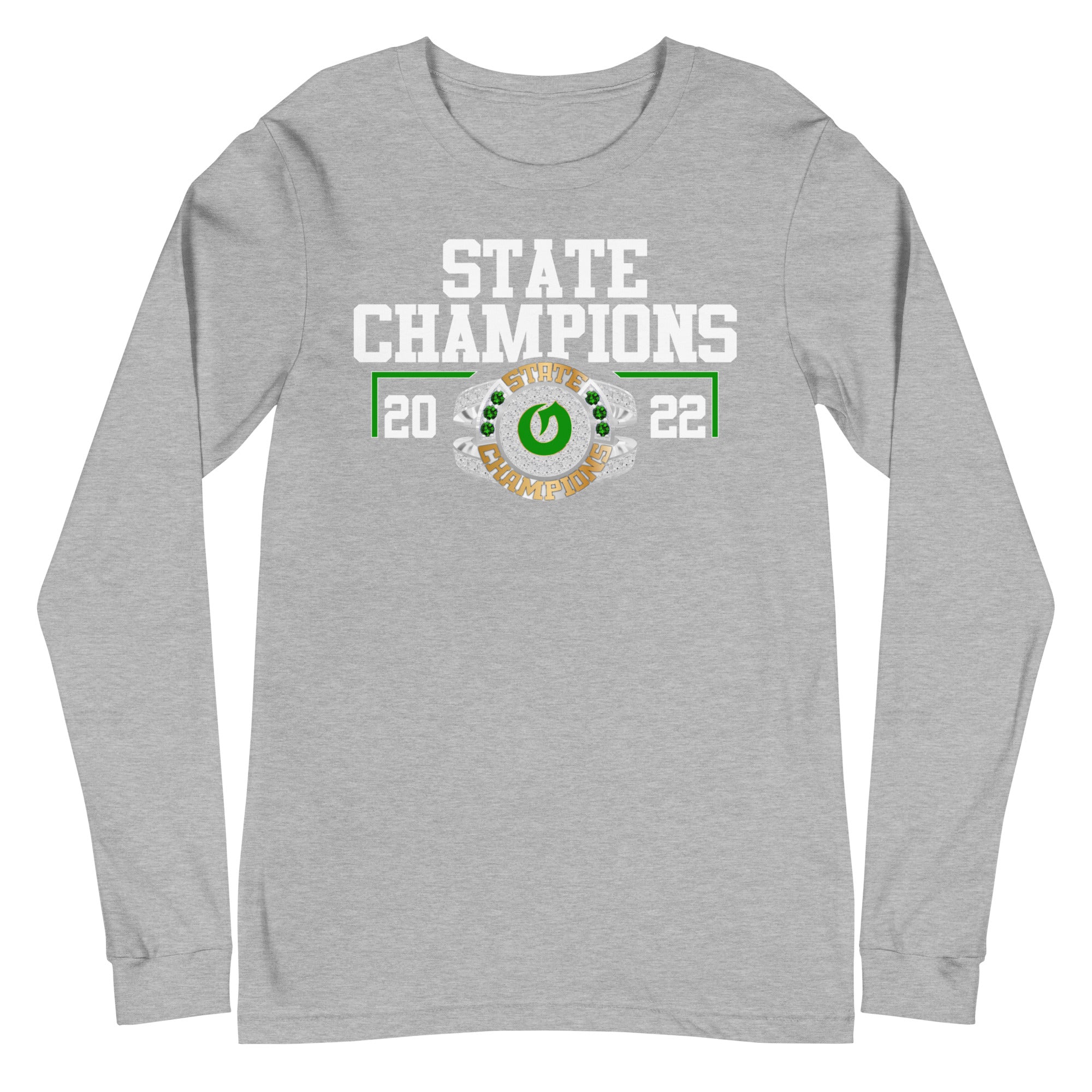 Olympus High School Swimming & Diving 2022 Fashion State Championship Ring Unisex Long Sleeve Tee