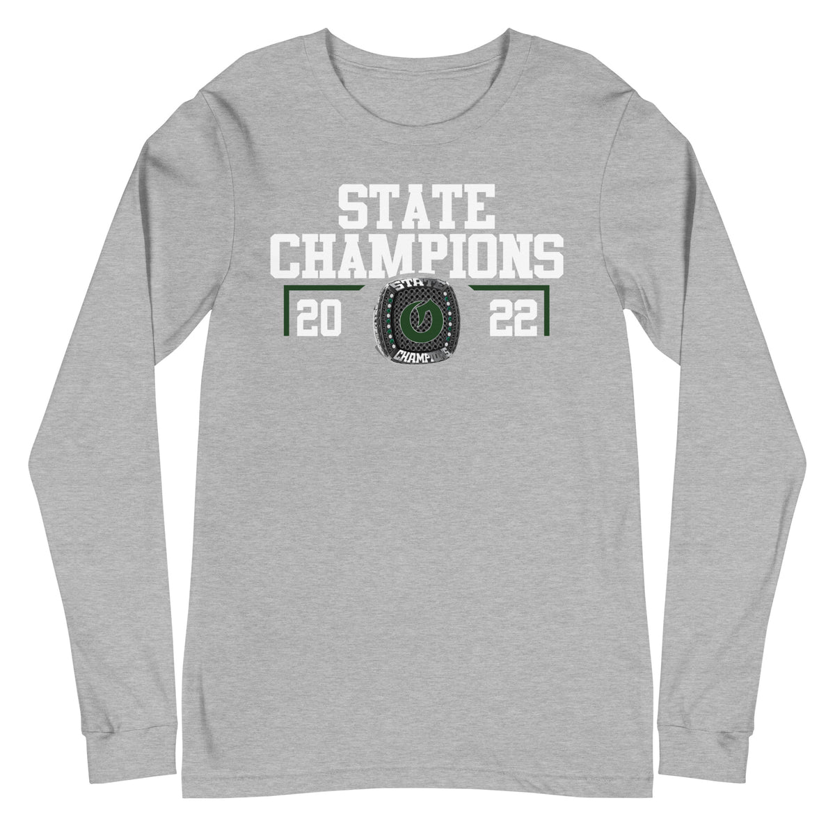 Olympus High School Swimming &amp; Diving 2022 State Championship Ring Unisex Long Sleeve Tee