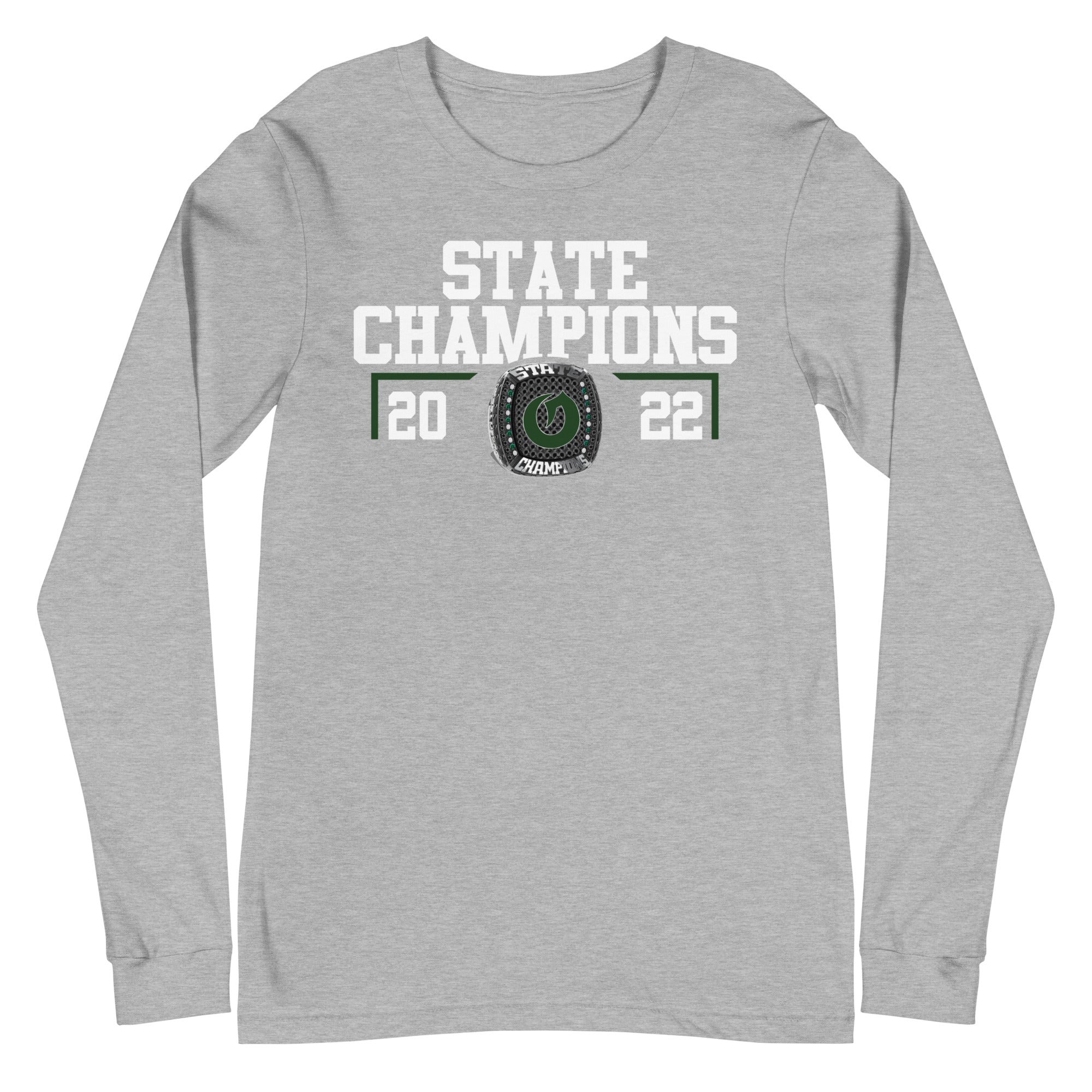 Olympus High School Swimming & Diving 2022 State Championship Ring Unisex Long Sleeve Tee