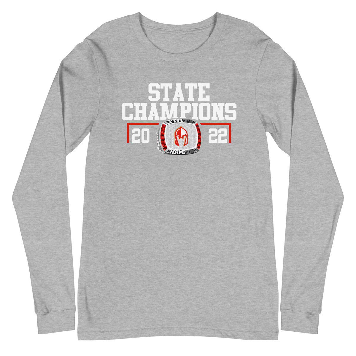 Christ Academy Men’s Basketball 2022 State Championship Ring Unisex Long Sleeve Tee