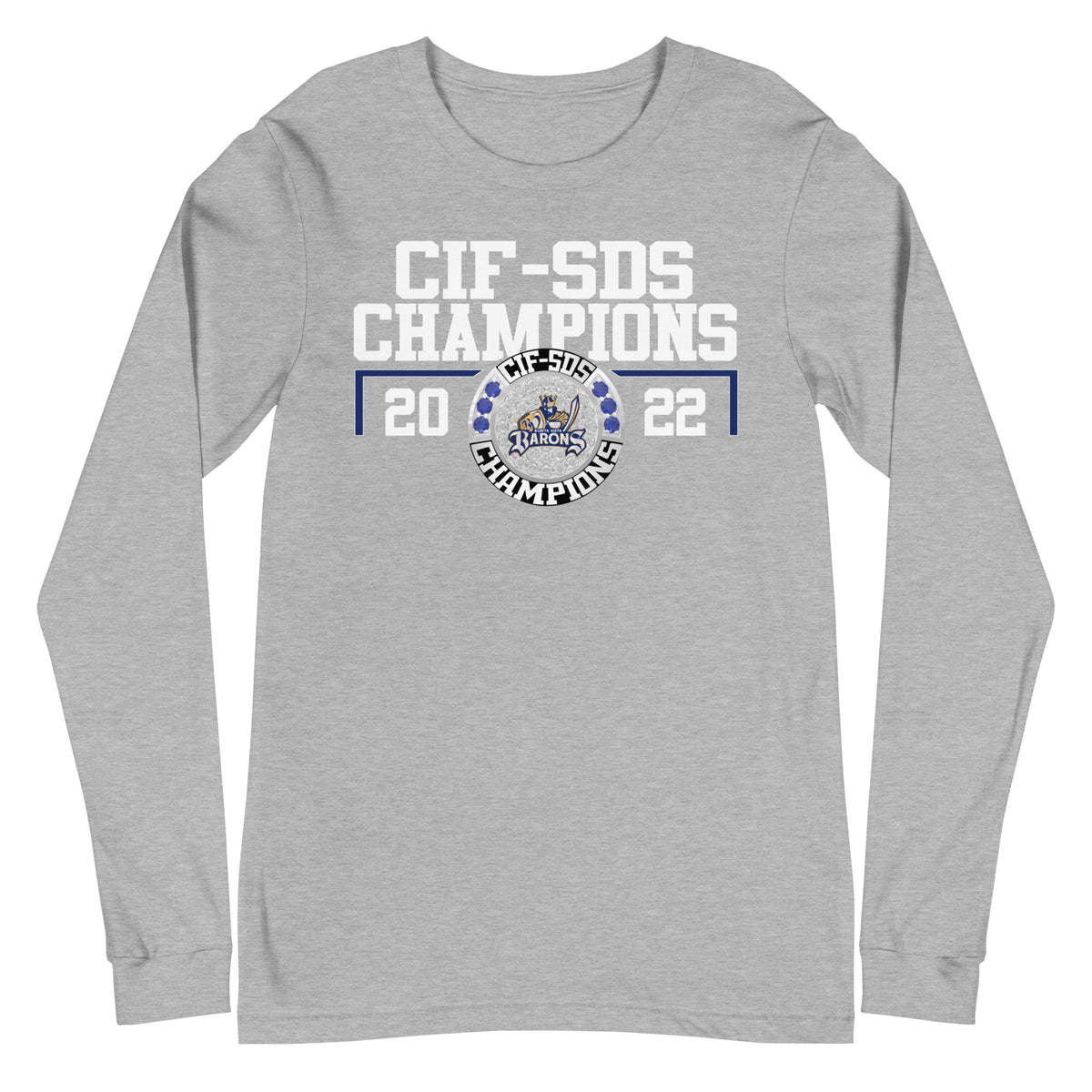 Bonita Vista Women’s Water Polo 2022 CIF-SDS Championship Ring Unisex Long Sleeve Tee