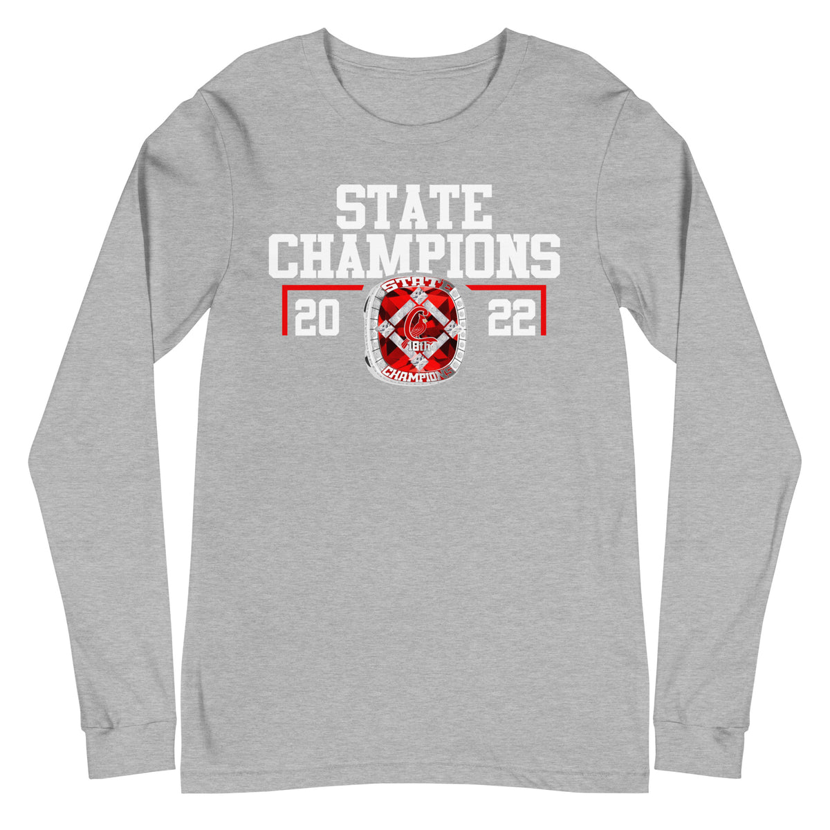 Eunice High School Baseball 2022 State Championship Ring Unisex Long Sleeve Tee