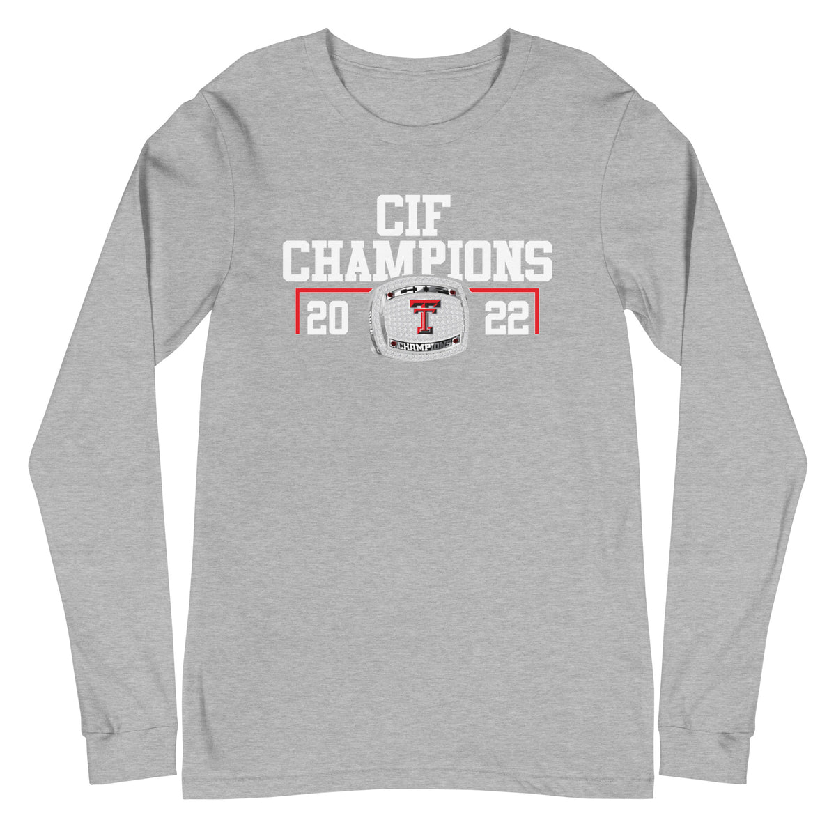 Taft Charter High School Women’s Volleyball 2021 Championship Ring Unisex Long Sleeve Tee