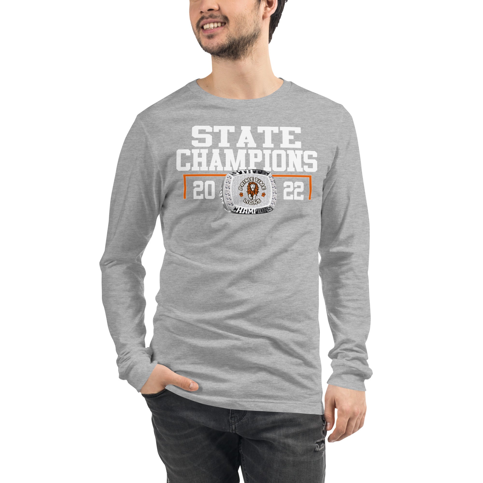 Prime Time Lions State Champions Unisex Long Sleeve Tee