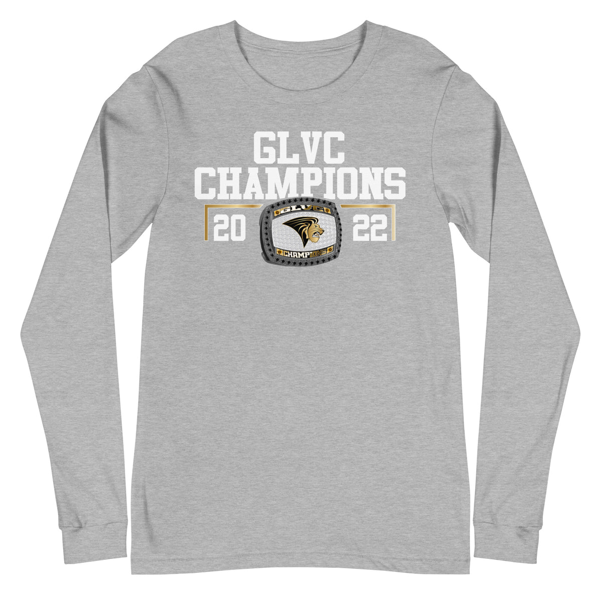 Lindenwood University GLVC Champions Unisex Long Sleeve Tee
