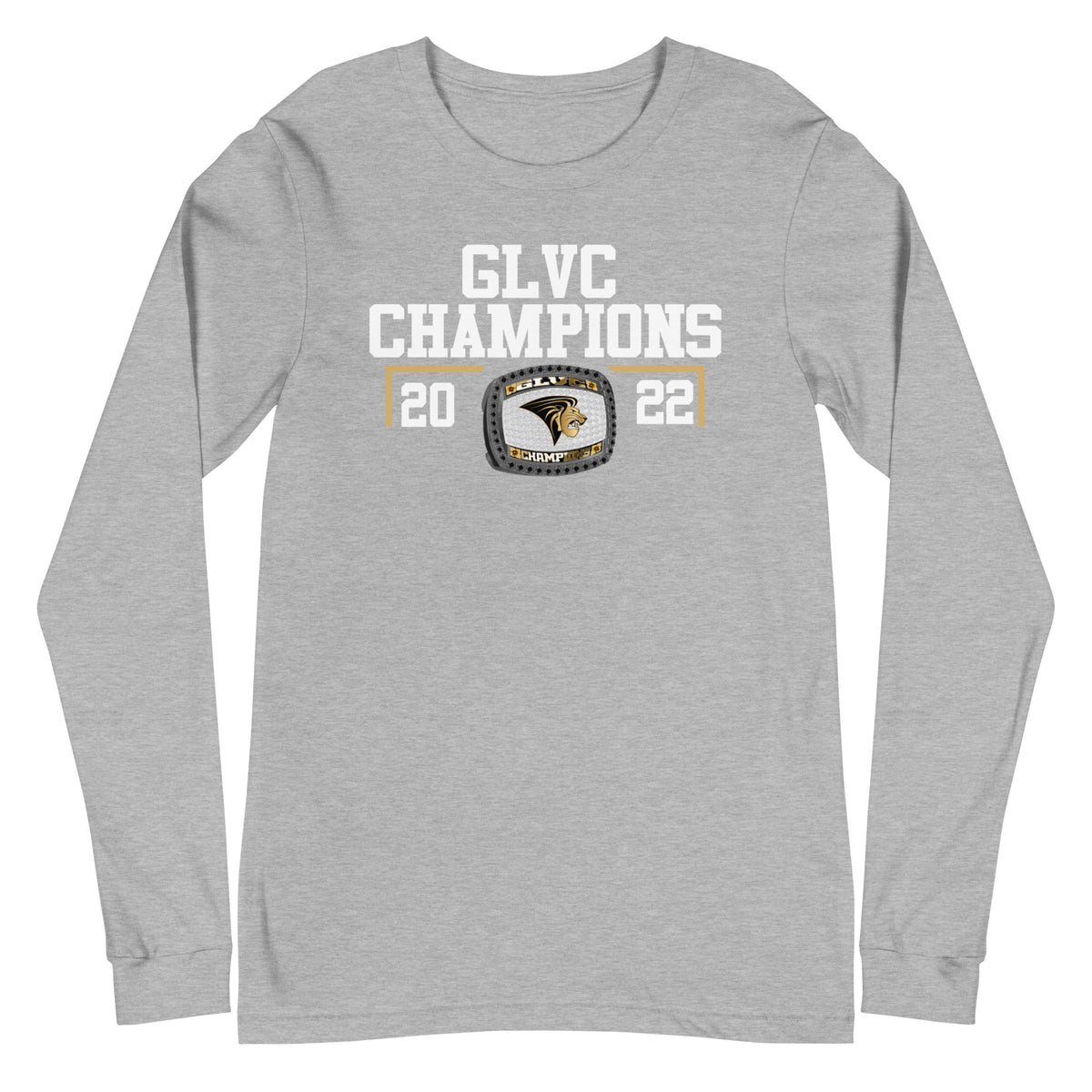 Lindenwood University GLVC Champions Unisex Long Sleeve Tee
