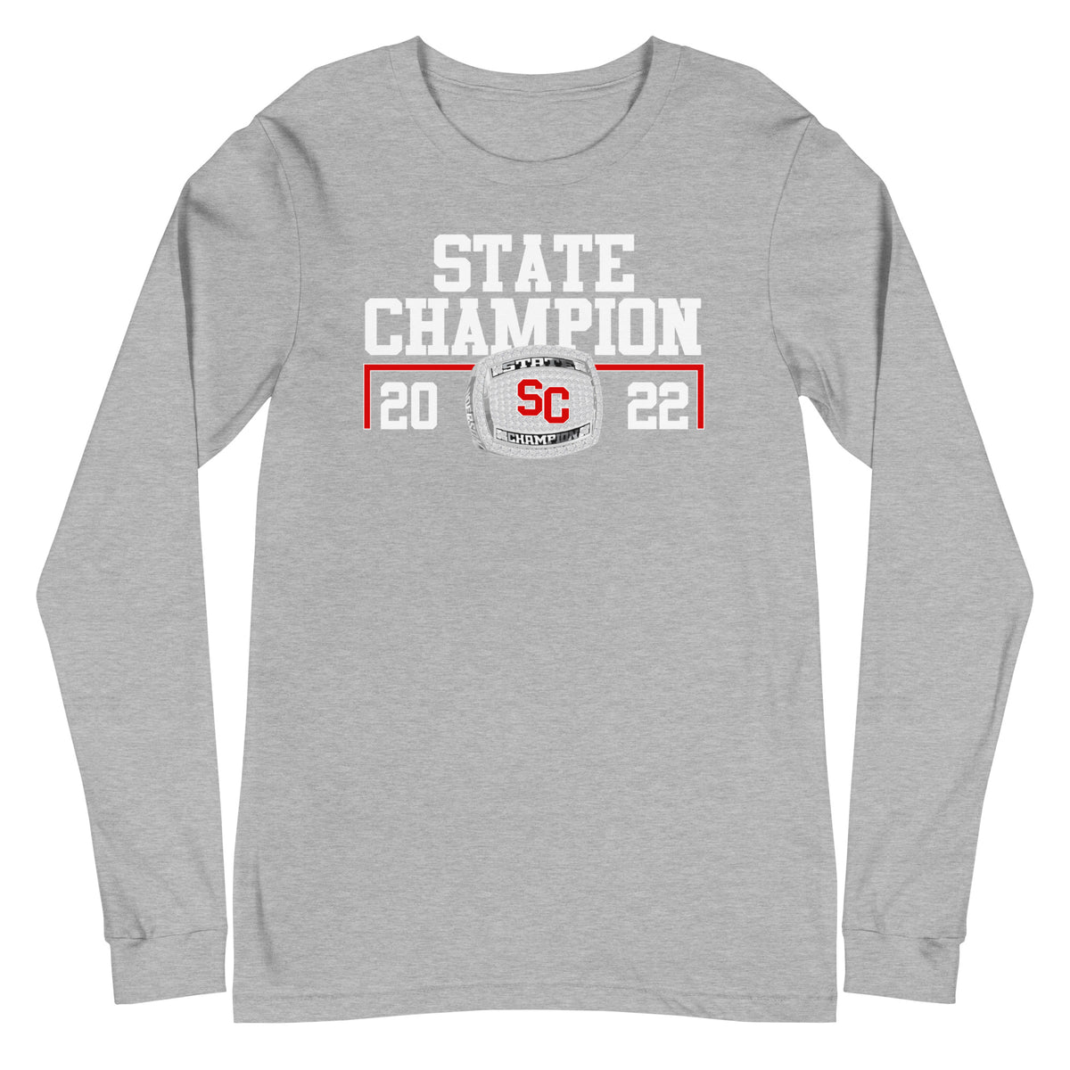 Social Circle High School Wrestling 2022 State Championship Ring Unisex Long Sleeve Tee