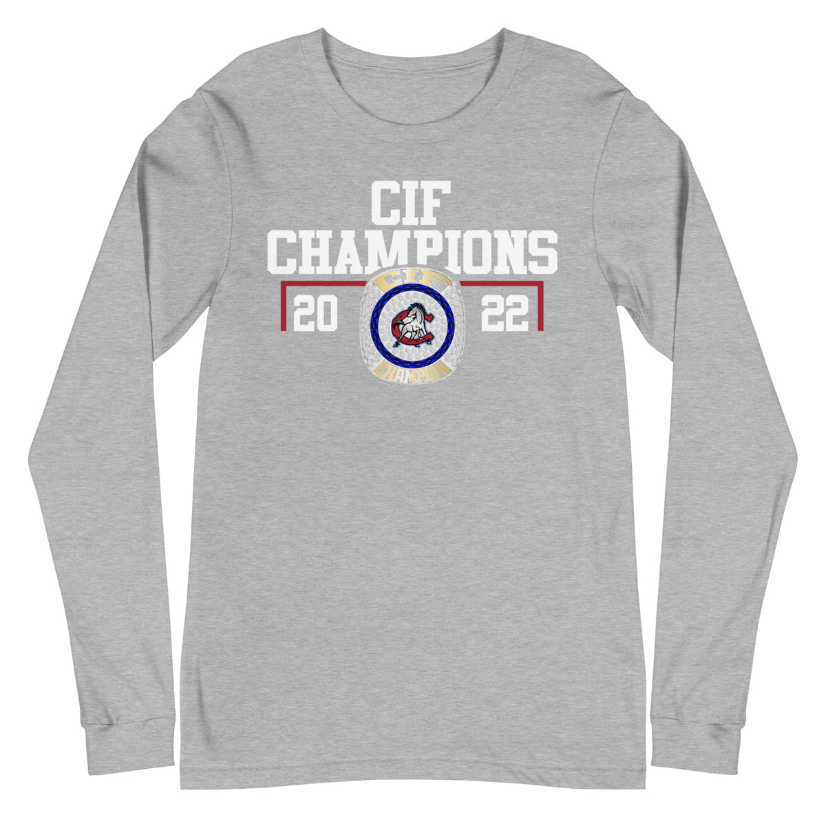 Crawford High Wrestling 2022 State Championship Pendant Unisex Long Sleeve Tee