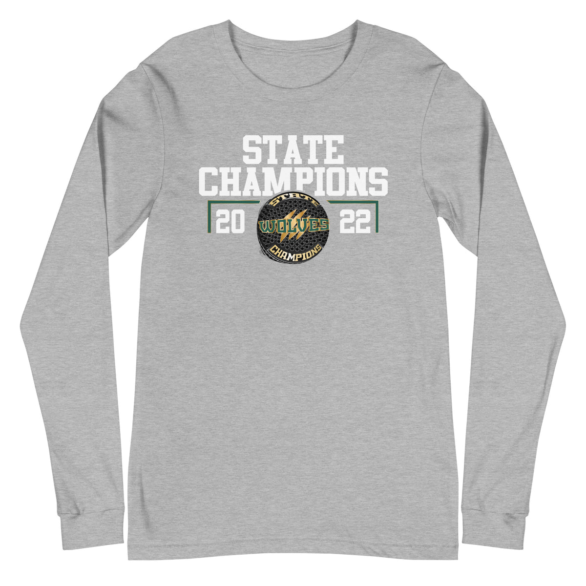 Green Canyon High School Men’s Lacrosse 2022 State Championship Ring Unisex Long Sleeve Tee