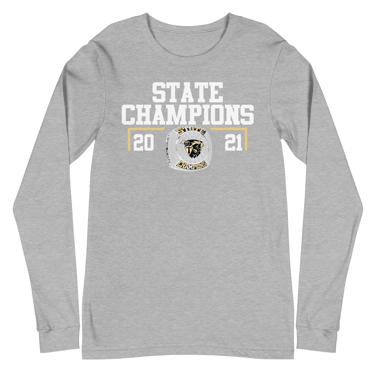 Martin Luther King Jr. Senior High 2021 Football State Championship Ring Unisex Long Sleeve Tee