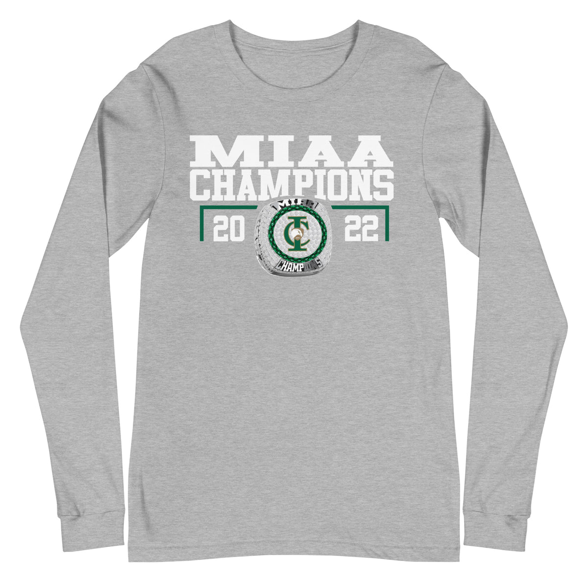 Indian Creek 2022 MIAA Championship Ring Unisex Long Sleeve Tee