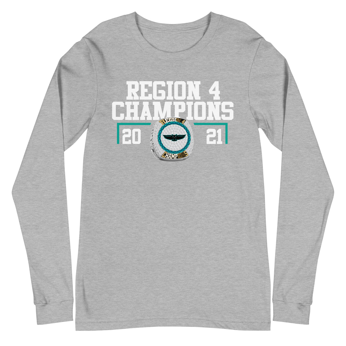 Oaken Community College 2022 Region 4 Championship Ring Unisex Long Sleeve Tee