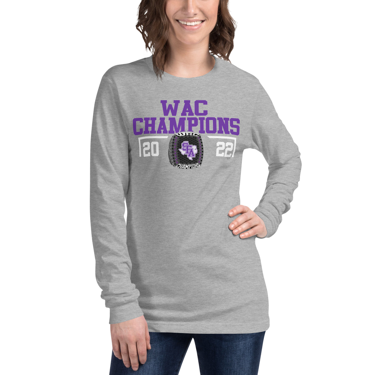Stephen F Austin State University WAC Champions Unisex Long Sleeve Tee