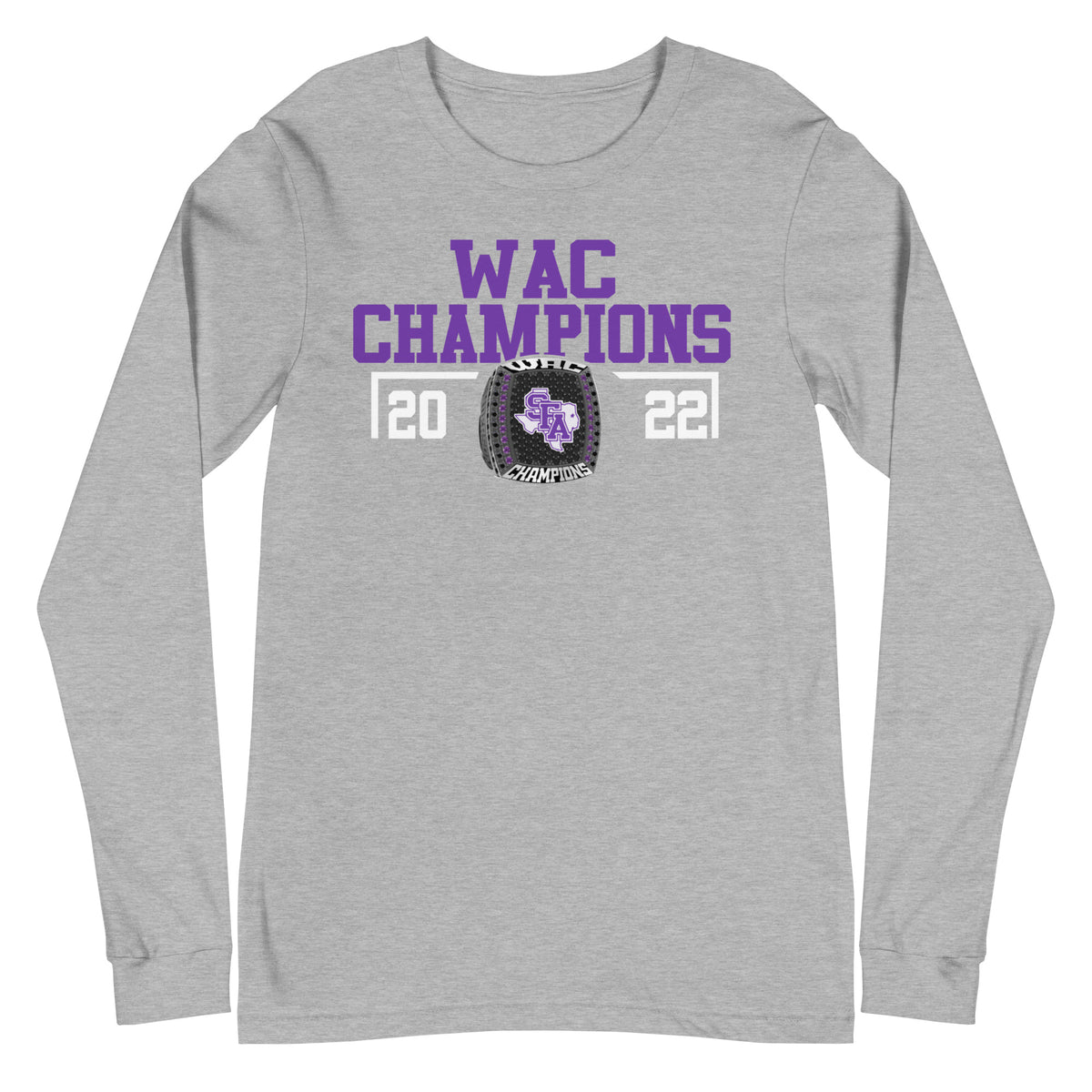 Stephen F Austin State University WAC Champions Unisex Long Sleeve Tee
