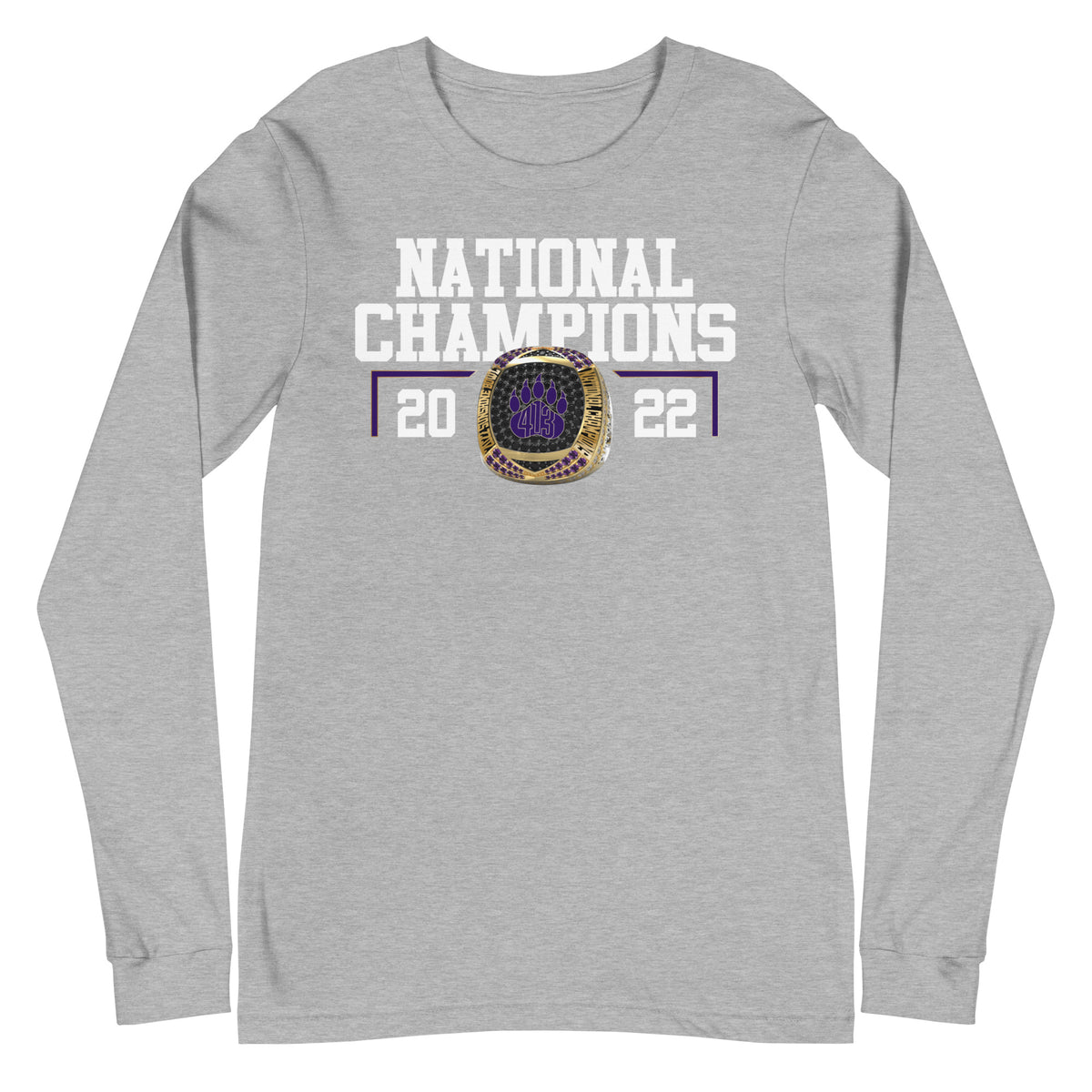 Western Mass Blitzen Bears National Champions Unisex Long Sleeve Tee