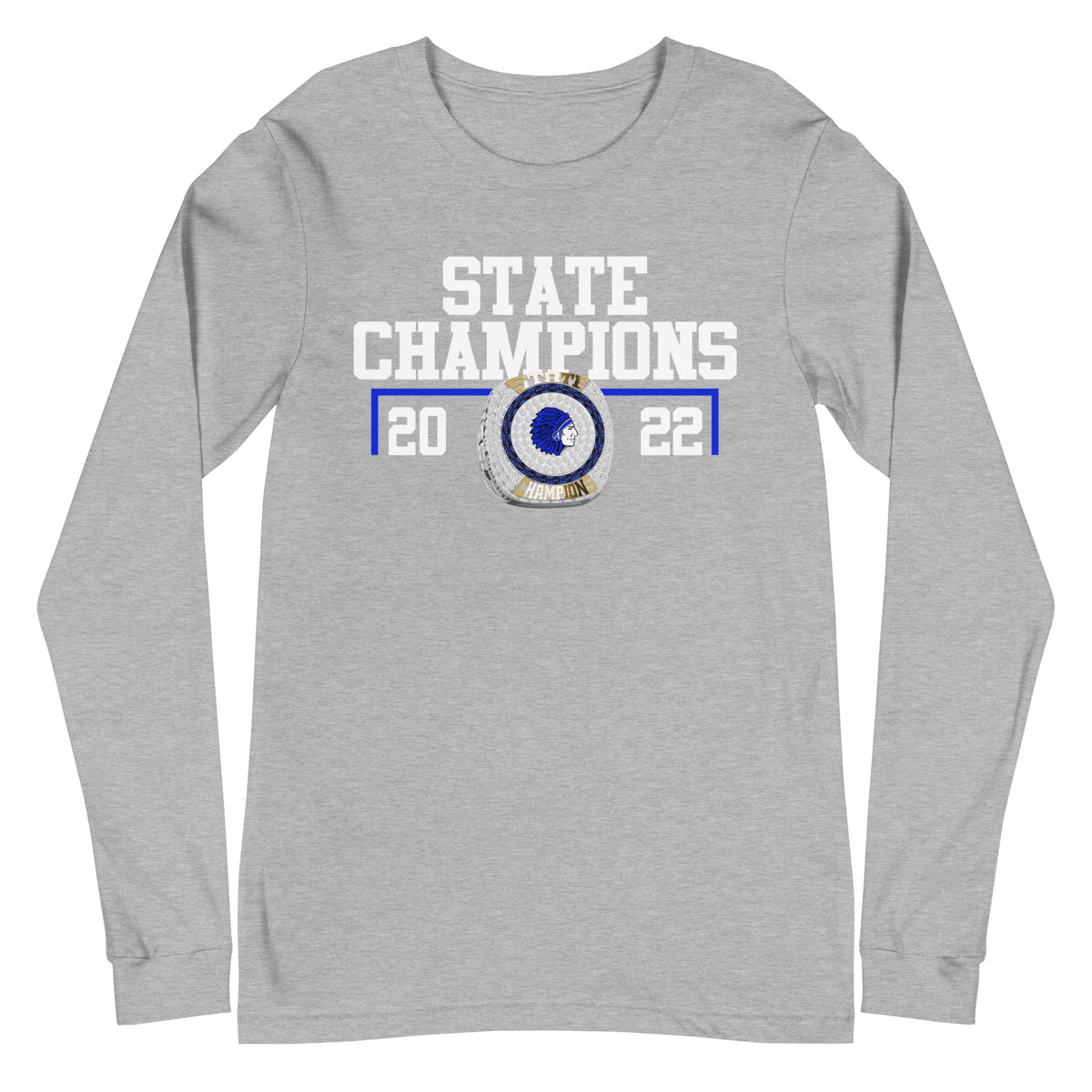 Allegany High School 2022 State Championship Ring Unisex Long Sleeve Tee
