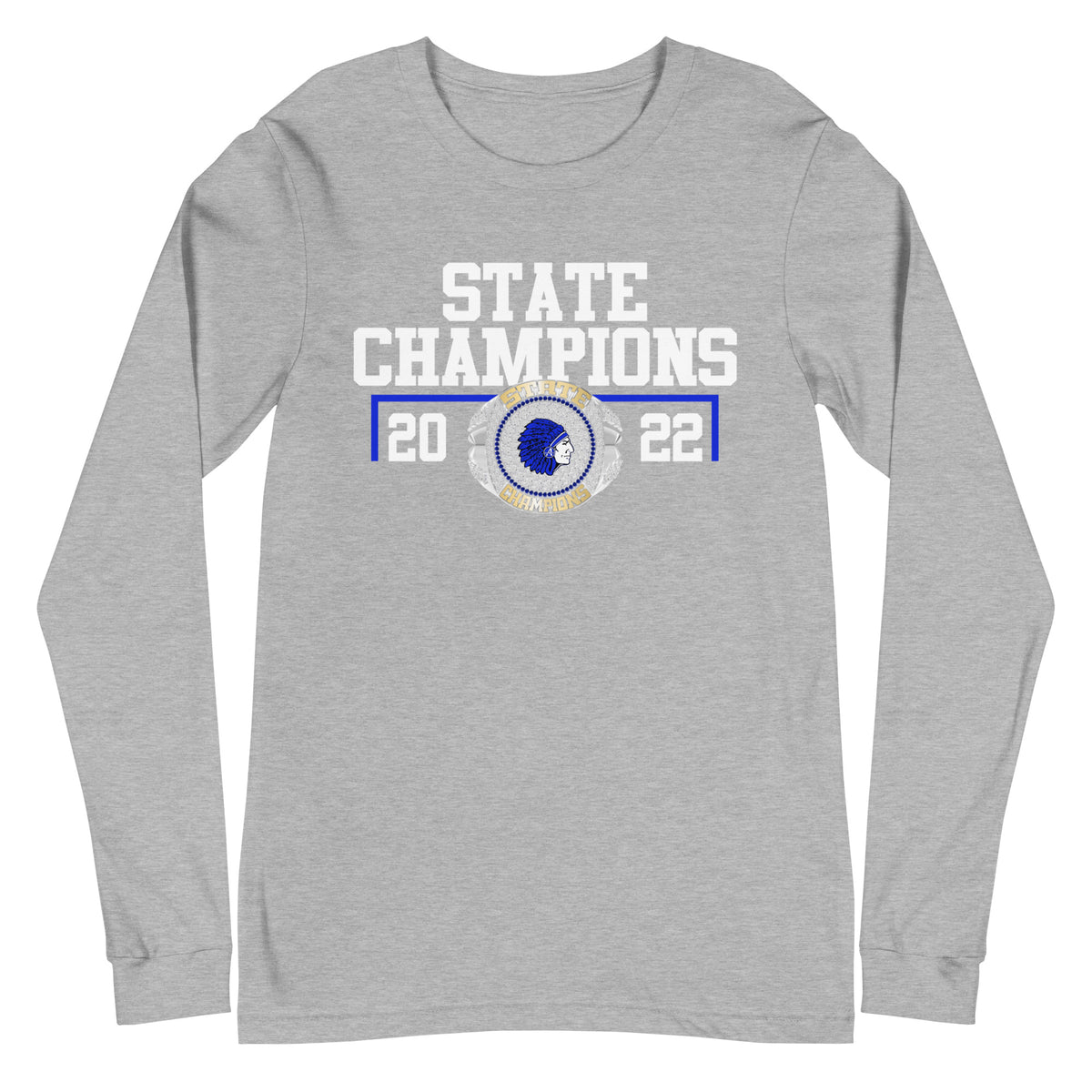 Allegany High School 2022 Fashion State Championship Ring Unisex Long Sleeve Tee