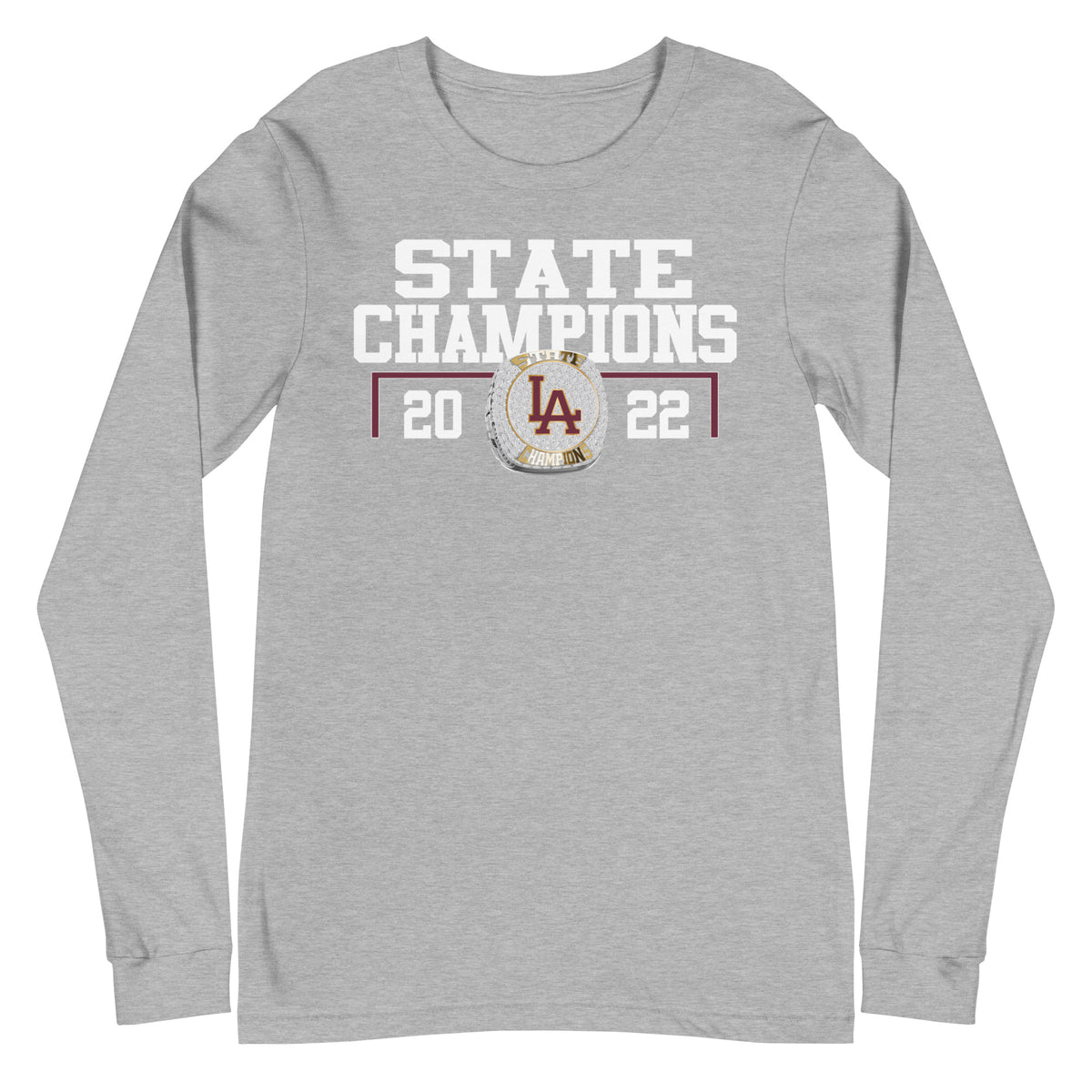 Loyola Academy 2022 State Championship Ring Unisex Long Sleeve Tee