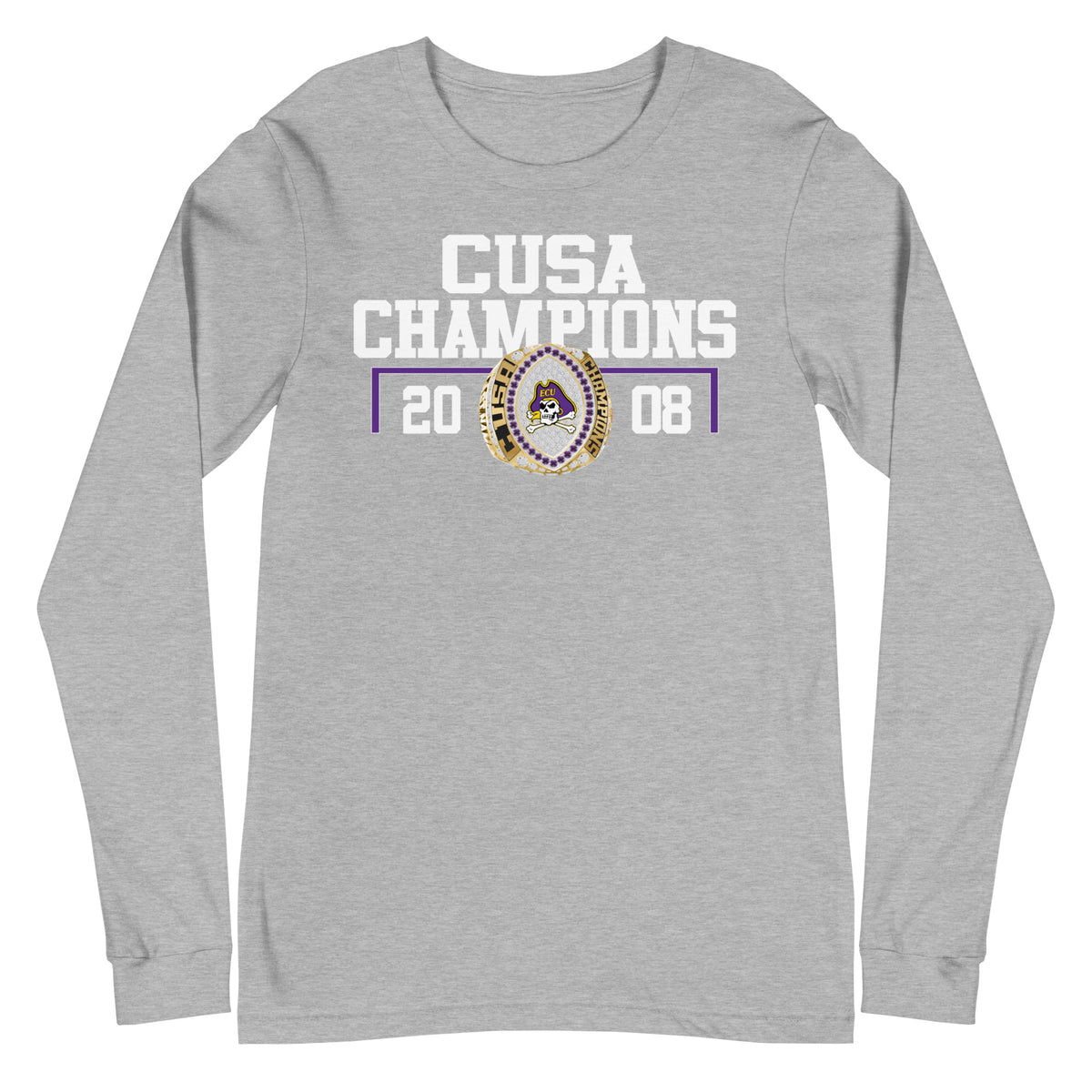East Carolina University CUSA Champions Unisex Long Sleeve Tee