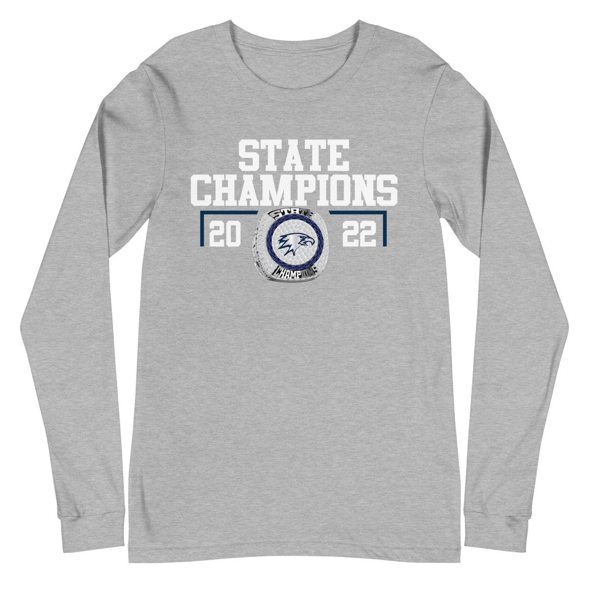 Vista Del Lago High School 2022 State Championship Ring Unisex Long Sleeve Tee