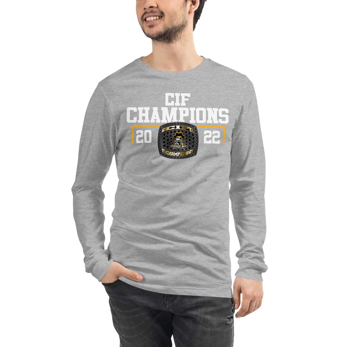Mission Bay Track &amp; Field CIF Champions Unisex Long Sleeve Tee