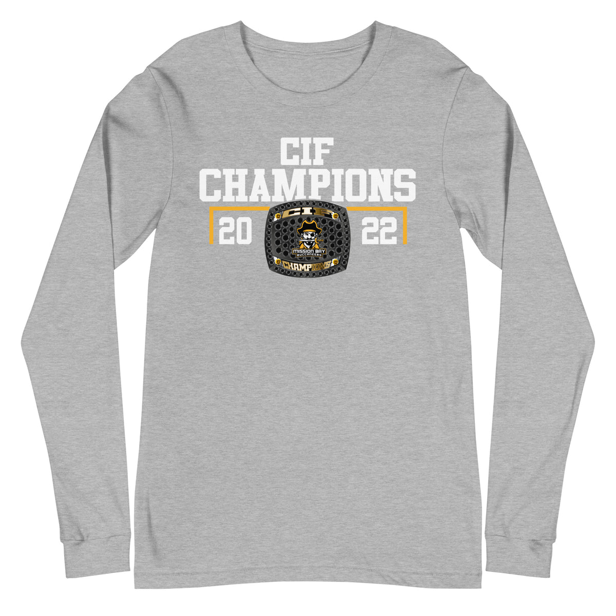 Mission Bay Track &amp; Field CIF Champions Unisex Long Sleeve Tee
